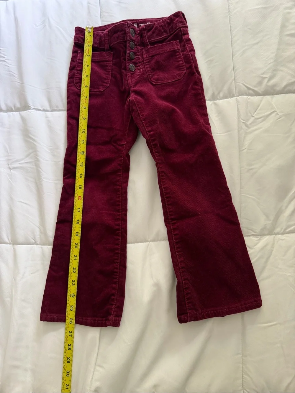 GAP Vintage Burgundy Corduroy Kids Pants | Button